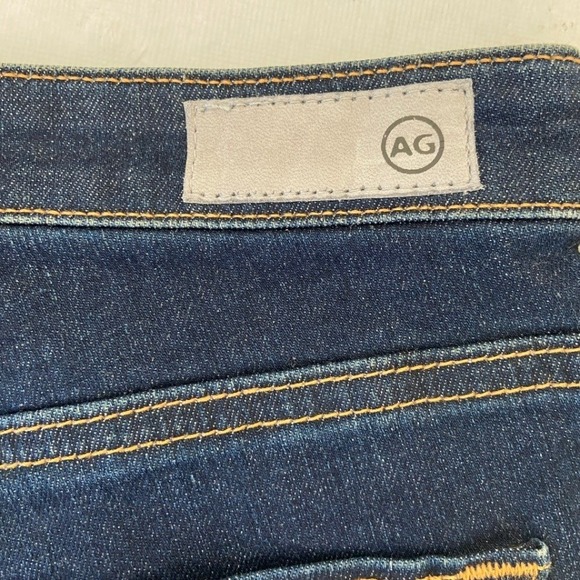 Adriano Goldschmied The Jodi High Rise Slim Flare Dark Blue Denim Jeans Women 25 - Picture 8 of 12